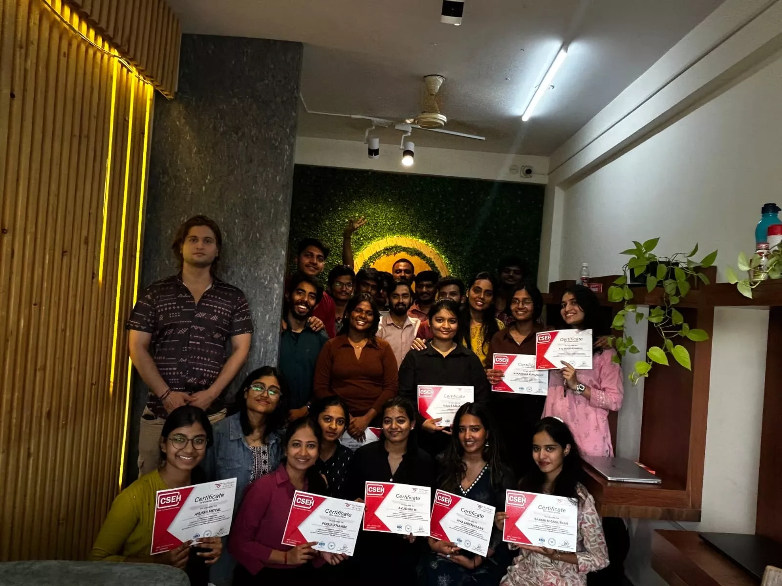 Students learning web development